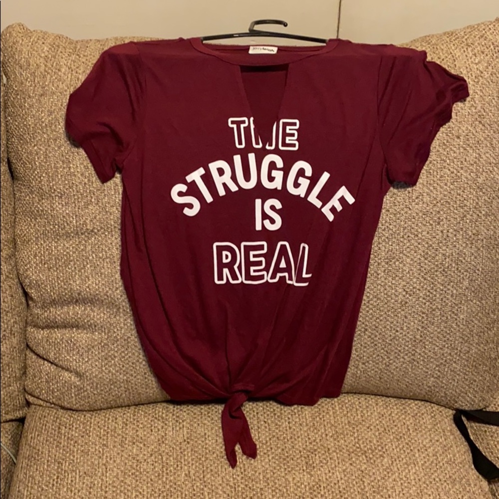 Graphic red shirt